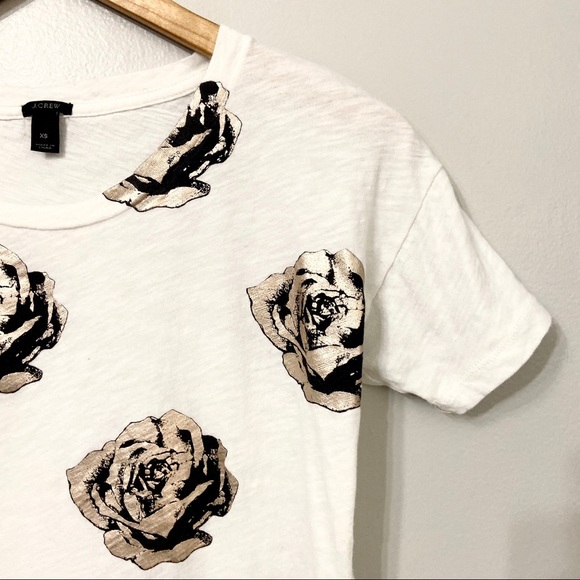 J. Crew Rose Gold Graphic Tee Size Extra Small - Picture 6 of 8